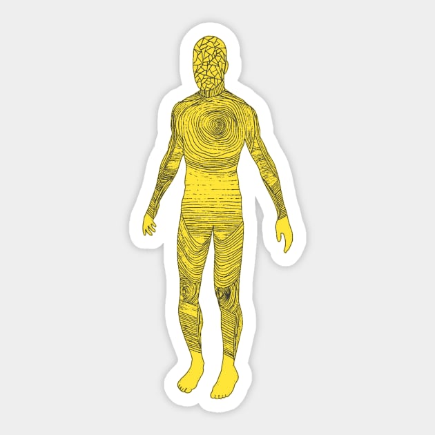 Whole Body Broken Man Sticker by StillInBeta